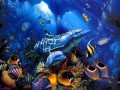 dauphin bleu sous l’eau